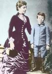 Winston Churchill with his mother, Lady Randolph Churchill (photo)