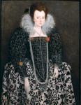 Portrait of a Woman, traditionally identified as Mary Clopton (born Waldegrave) of Kentwell Hall, Suffolk, c.1600 (oil on panel)