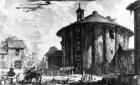 View of the Temple of Cybele in the Piazza della Bocca della Verita, from the 'Views of Rome' series, 1758 (etching)