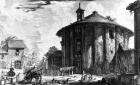 View of the Temple of Cybele in the Piazza della Bocca della Verita, from the 'Views of Rome' series, 1758 (etching)