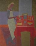 Red Table; 2009, (oil on canvas)