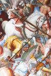 Battle scene, detail from the frescoes in the Hall of Battles (fresco)