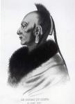 Le Soldat du Chene, an Osage Chief (litho) (b/w photo)