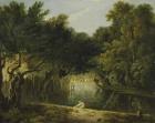 View of the Wilderness in St. James's Park, London, c.1770-75 (oil on canvas)