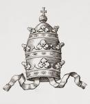 Papel Tiara, or Triregnum (engraving)