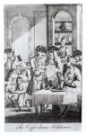 The Coffee House Politicians (engraving) (b/w photo)