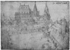 The Minster at Aachen, 1520 (silverpoint on paper) (b/w photo)