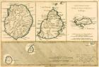 The Islands of Rodriguez, Isle de France and Bourbon, from 'Atlas de Toutes les Parties Connues du Globe Terrestre' by Guillaume Raynal (1713-96) published 1780 (coloured engraving)