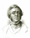 William Makepeace Thackeray (1811-63) (litho)