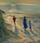 Beach Walk, 1994 (oil on canvas)