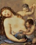 Penitent Mary Magdalene with putti