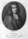 Portrait of Pierre Bayle (1647-1706) (engraving) (b/w photo)