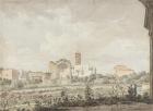 Temple of Venus and Rome, Rome, 1781 (w/c with pen & brown ink over pencil on paper)