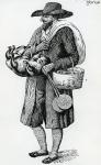 Jewish Hawker of Hamburg, Eighteenth Century (engraving)