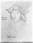 Charles de Bourbon (1490-1527) 16th century (pencil on paper) (b/w photo)