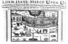 'Lord Have Mercy Upon Us': The Plague in London (woodcut) (b/w photo)