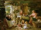 Cottage Interior, 1868 (oil on canvas)