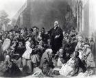 John Wesley preaching (engraving)