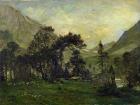 The Mahoura at Cauterets (oil on canvas)