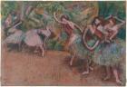 Ballet Scene, c.1907 (pastel on greenish transparent tracing paper)