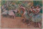 Ballet Scene, c.1907 (pastel on greenish transparent tracing paper)