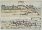 Views of Sendomiria and Biecz, from 'Civitates Orbis Terrarum' by Georg Braun (1541-1622) and Frans Hogenberg (1535-90) (coloured engraving)