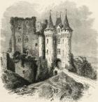 Chateau Saint-Jean in Nogent-le-Rotrou, France, in the 19th century, from 'French Pictures' by Rev. Samuel G. Green, published 1878 (litho)
