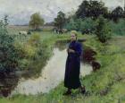 Young Girl in the Fields,