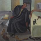 Smart Black Boots, 1995, (oil on canvas)