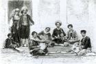 A Jewish Concert, Tlemcen (litho) (b/w photo)