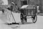 Women Roadsweepers, War Office photographs, 1916 (b/w photo)