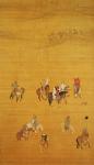 Kublai Khan (1214-94) Hunting, Yuan dynasty (ink & colour on silk) (see 110534 & 226021 for detail)