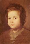 Head of a Child, 1650 (oil on canvas)