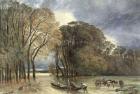 The Flood at Saint-Cloud, 1855 (oil on canvas)