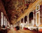 The Hall of Mirrors at Versailles used as Military Hospital for Tending Wounded Prussians in 1871 (oil on canvas)