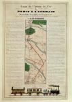 Map of the Paris to St. Germain Railway, by A.M. Perrot, 26th August 1837 (colour litho)