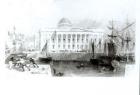 The New Custom House, Liverpool, c.1830 (engraving) (b&w photo)