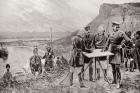 The Afghan Boundary Commission: The Russian and British Commissioners at Zulfikar, Fixing the Site of the First Boundary Post, 12th November, engraved by R. Taylor, from 'The Illustrated London News', 1st September 1886 (engraving)