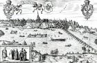 Map of Warsaw, from 'Civitates Orbis Terrarum' by Georg Braun (1541-1622) and Frans Hogenberg (1535-90) c.1572-1617 (engraving)