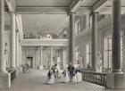 The Upper Entrance hall of the Fine Arts Academy in St. Petersburg, 1838 (w/c on paper)