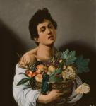 Youth with a Basket of Fruit, 1594 (oil on canvas) (detail of 104940)