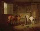 The Blacksmith's Shop, c.1810-20 (oil on canvas)