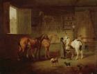 The Blacksmith's Shop, c.1810-20 (oil on canvas)