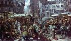 The Market of Verona, 1884 (oil on panel)