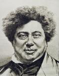 Alexandre Dumas Pere (1802-70) (engraving)