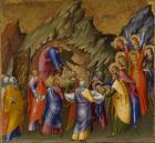 The Entombment of Christ, from the Malavolti altarpiece, 1426 (tempera with gold leaf on panel)