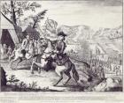 William Duke of Cumberland and the Rebel Forces, 1st May 1746 (litho) (b/w photo)
