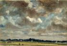 Extensive Landscape with Grey Clouds, c.1821 (oil on paper on canvas)