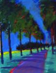 Avenue, 2008 (acrylic on board)