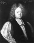 Portrait of Thomas Sprat (1635-1713), Bishop of Rochester and Dean of Westminster, Dec 1683 (oil on canvas) (b/w photo)